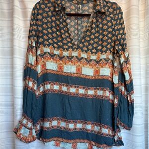 Free People Multicolor Patterned Tunic